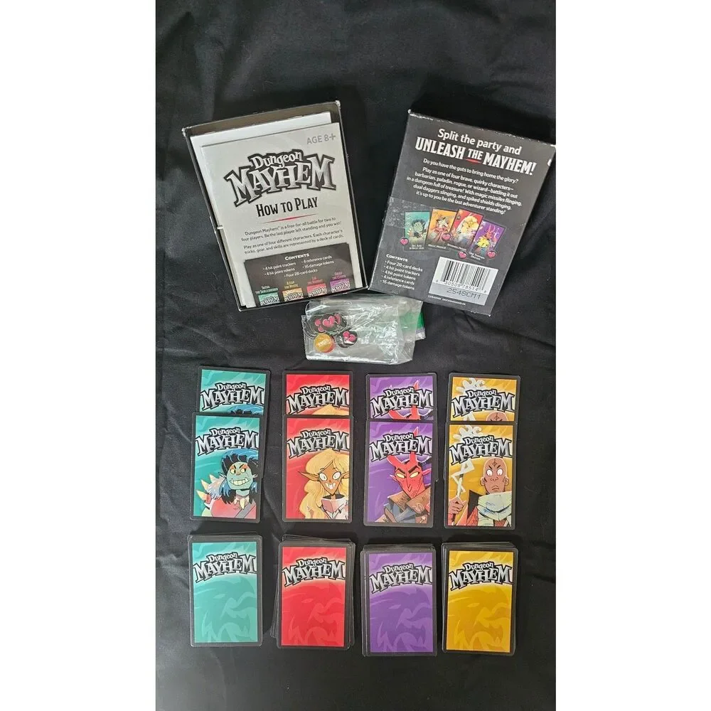 Dungeons & Dragons Dungeon Mayhem Card Game Complete In Box Wizards Coast